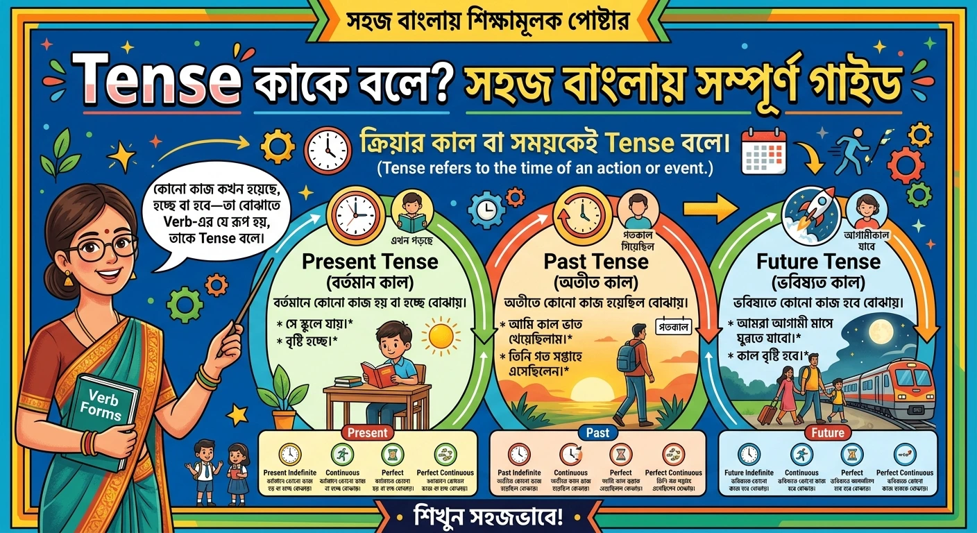 Tense কাকে বলে? সহজ বাংলায় সম্পূর্ণ গাইড